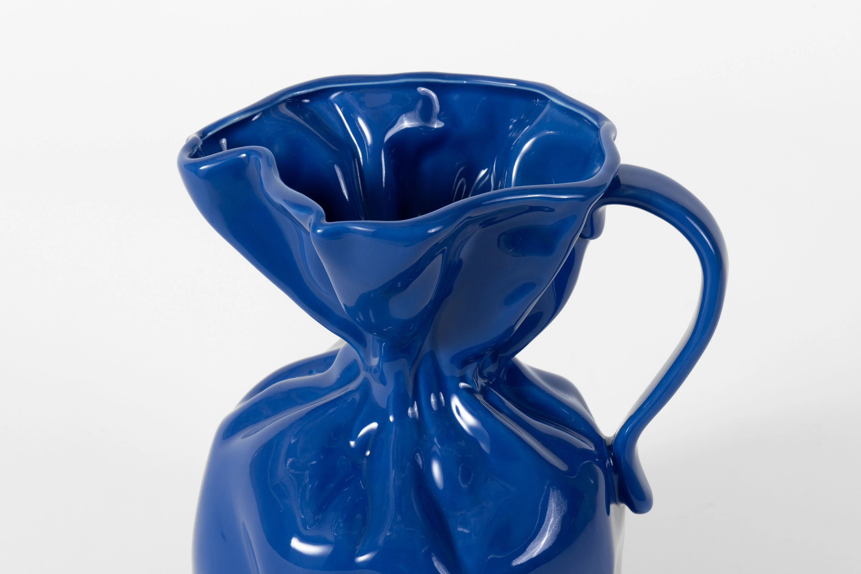 Byon Crumple Jug Cobalt - Image 3