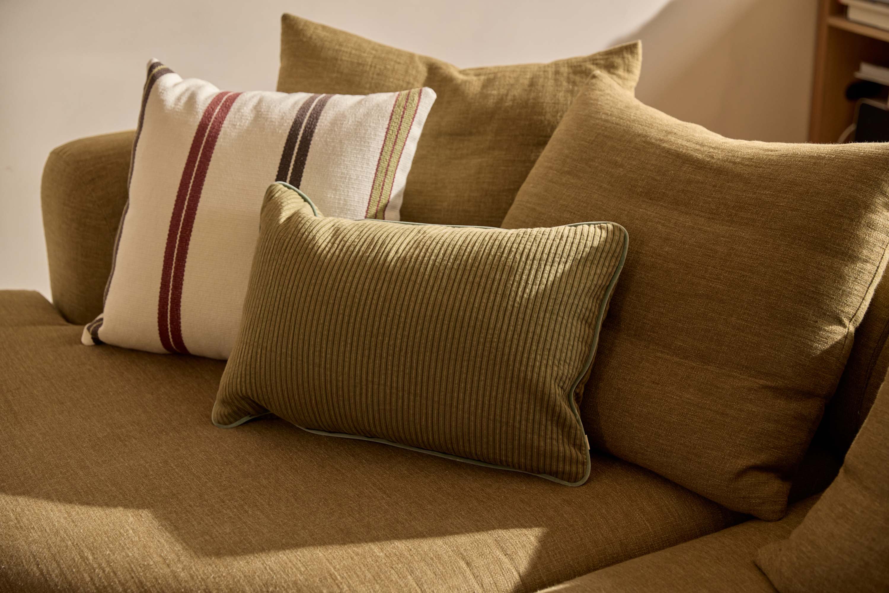 Hux Rectangle Cushion Khaki - Image 2