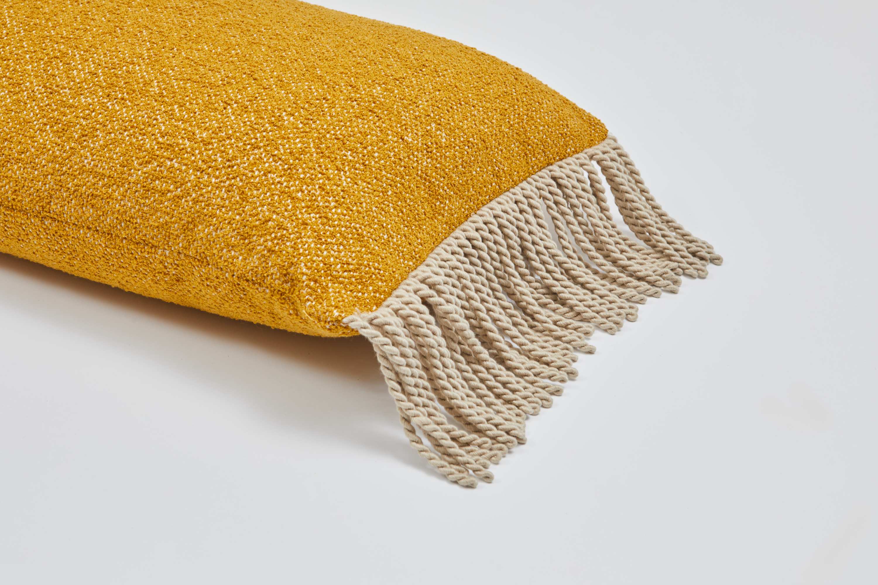 Luna Tassel Rectangle Cushion Mustard Seed - Image 3